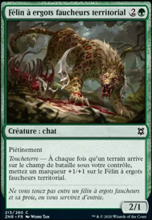 Félin à ergots faucheurs territorial