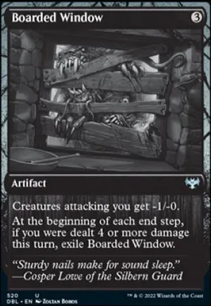 Fenêtre barricadée