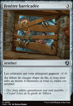 Fenêtre barricadée