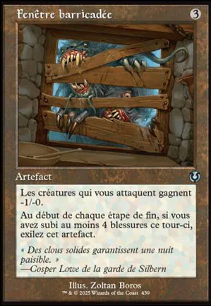 Fenêtre barricadée