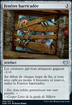 Fenêtre barricadée