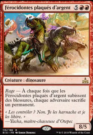Férocidontes plaqués d'argent