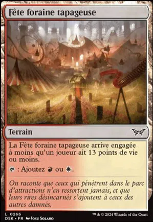 Fête foraine tapageuse