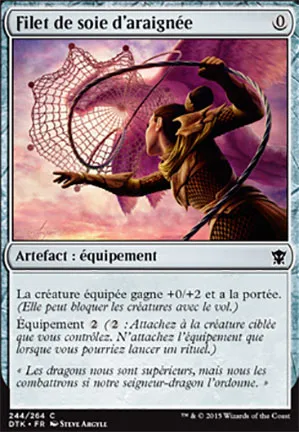 Filet de soie d'araignée