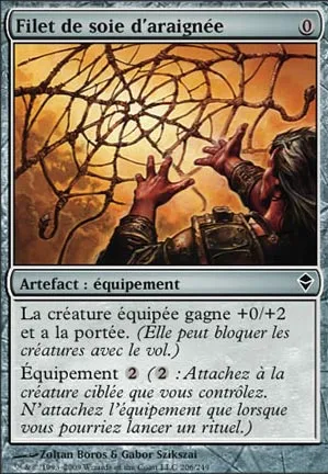 Filet de soie d'araignée