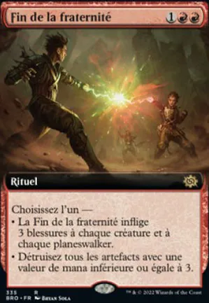Fin de la fraternité