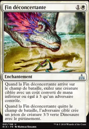 Fin déconcertante