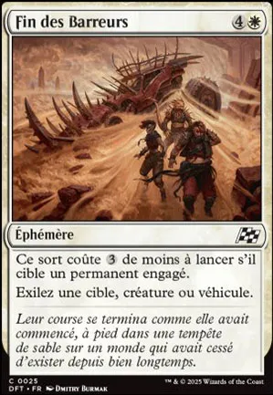 Fin des Barreurs