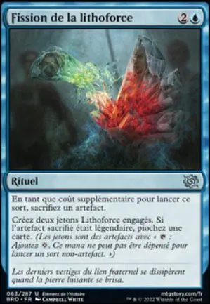 Fission de la lithoforce
