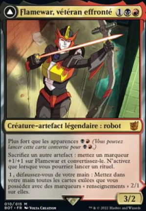 Flamewar, vétéran effronté // Flamewar, agent débrouillard