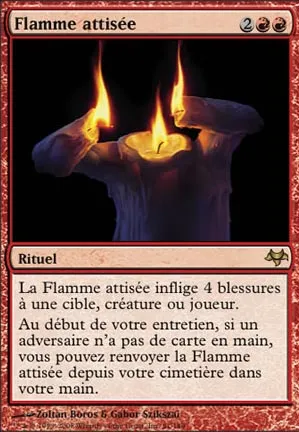 Flamme attisée