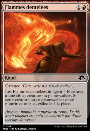Flammes dentelées