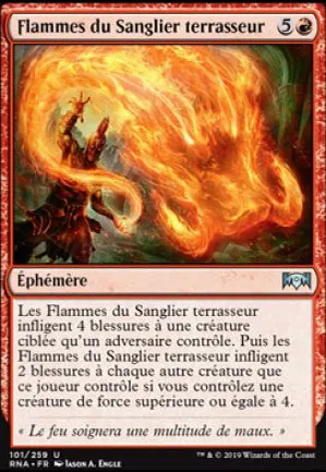 Flammes du Sanglier terrasseur