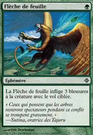 Flèche de feuille