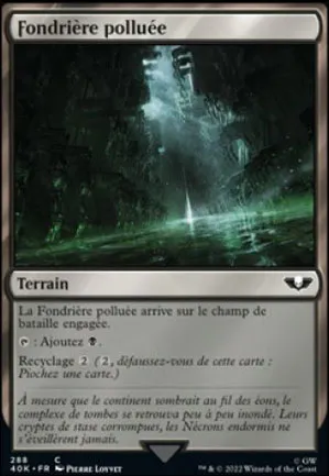 Fondrière polluée