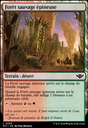 Forêt sauvage épineuse