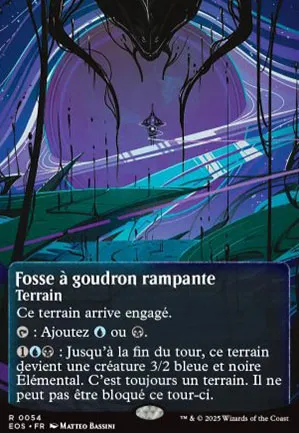 Fosse à goudron rampante