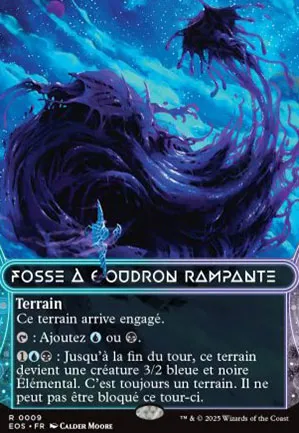 Fosse à goudron rampante