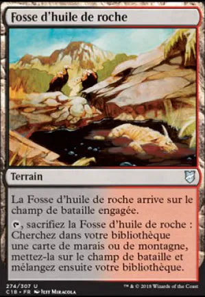 Fosse d'huile de roche