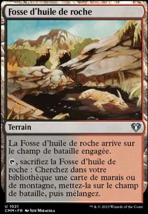 Fosse d'huile de roche