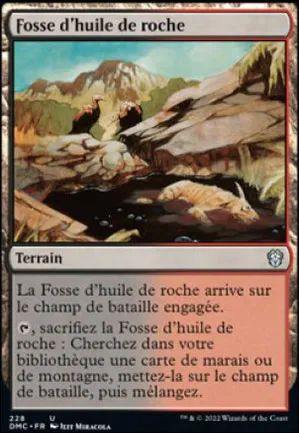 Fosse d'huile de roche