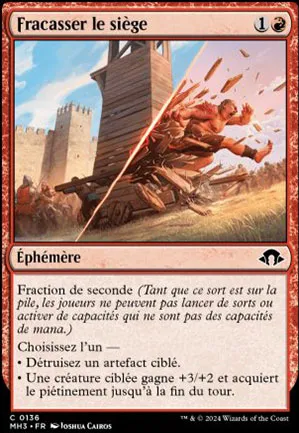 Fracasser le siège