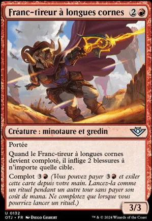 Franc-tireur à longues cornes