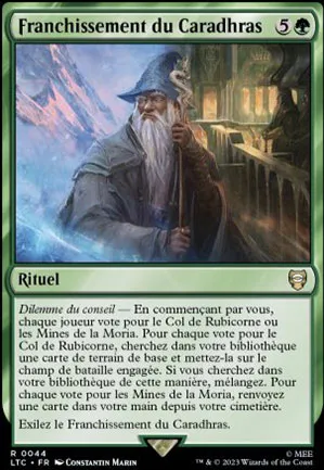 Franchissement du Caradhras