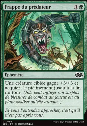 Frappe du prédateur