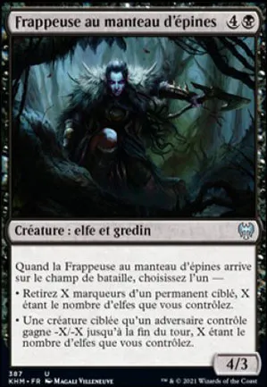 Frappeuse au manteau d'épines