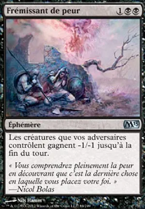 Frémissant de peur
