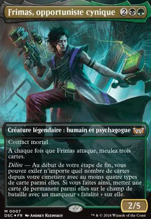 Frimas, opportuniste cynique