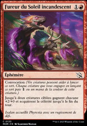 Fureur du Soleil incandescent