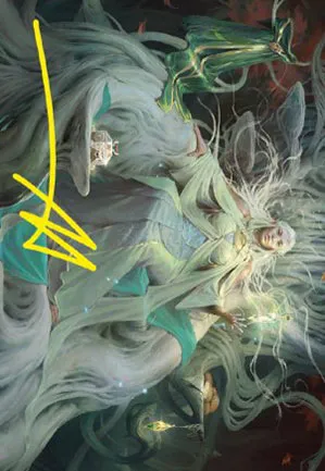 Galadriel, donneuse de cadeaux - Illustration