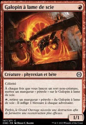 Galopin à lame de scie