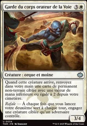 Garde du corps orateur de la Voie