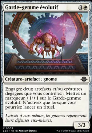 Garde-gemme évolutif