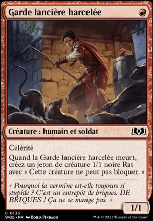 Garde lancière harcelée