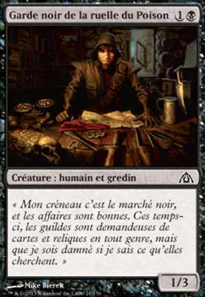 Garde noir de la ruelle du Poison