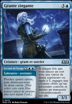 Géante zingante // Lecture de l'orage