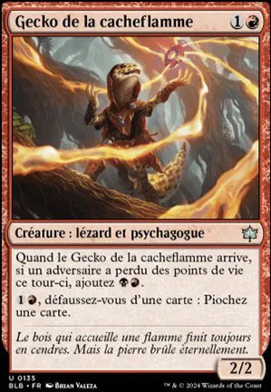 Gecko de la cacheflamme