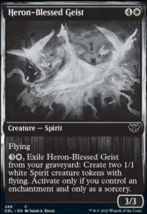 Geist béni par les hérons