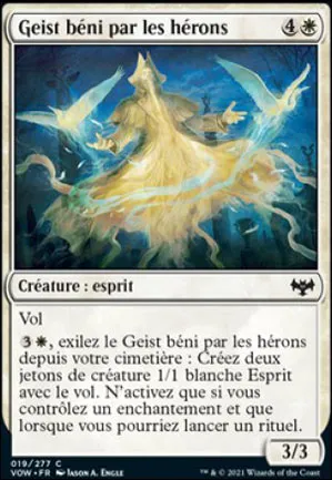 Geist béni par les hérons