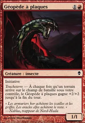 Géopède à plaques