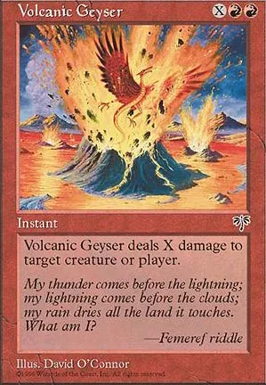 Geyser volcanique