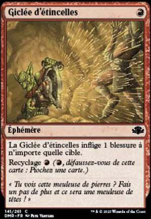 Giclée d'étincelles