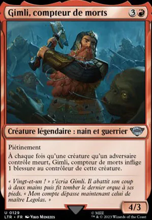 Gimli, compteur de morts