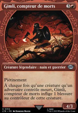 Gimli, compteur de morts