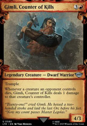 Gimli, compteur de morts