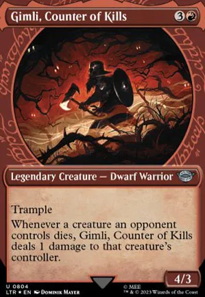 Gimli, compteur de morts